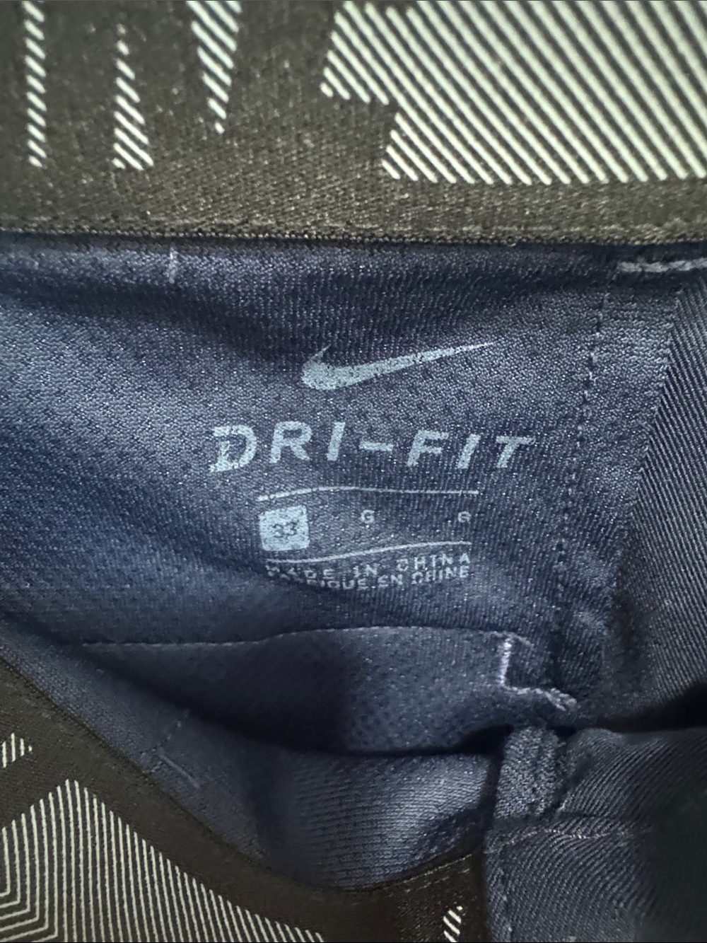 Nike Golf Dri-FIT Navy Blue Performance Flat Front Shorts Size 33 - Picture 3 of 6